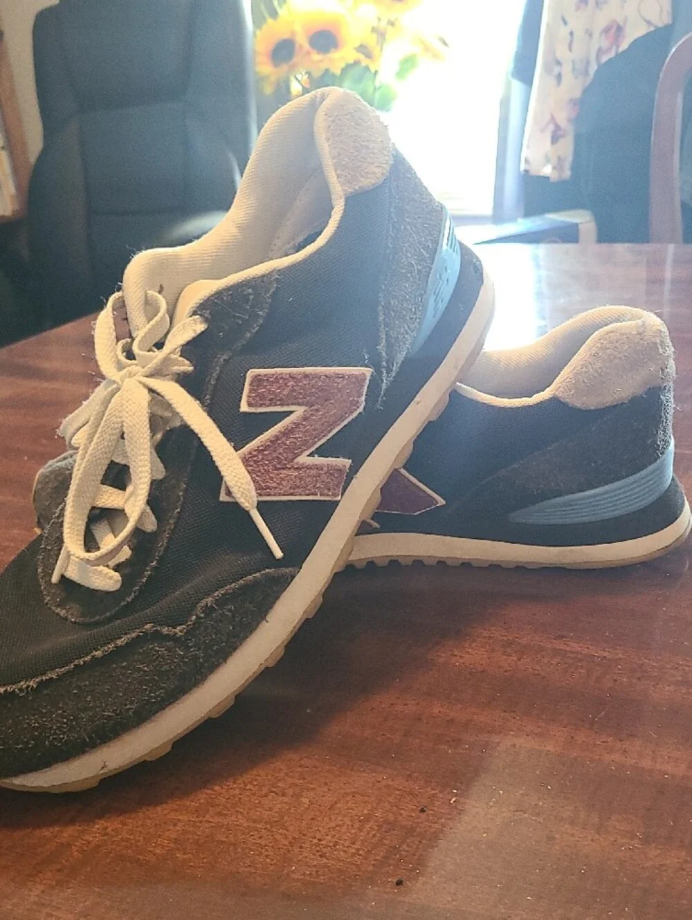 New Balance Men’s Black and Gray Athletic Sneakers